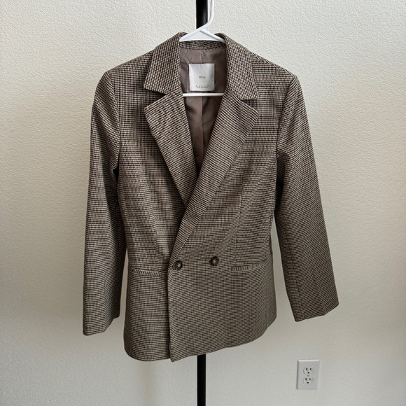 Mango Check Blazer Size XS - Picture 1 of 6